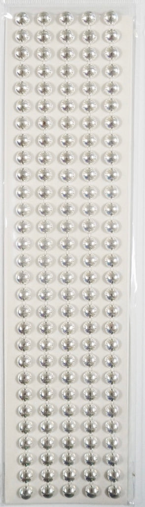 Sliver Stone Flatback Pearls