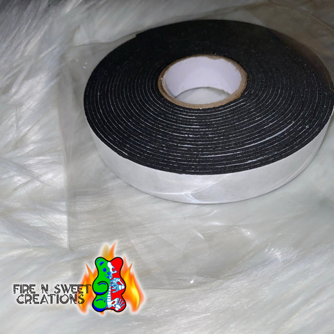 1.7cm Black Double Sided Foam Tape