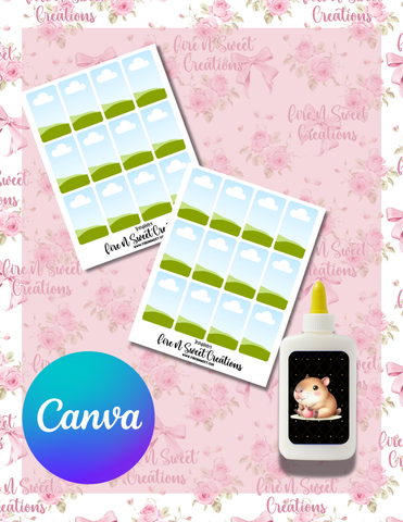 Glue bottle Drag and Drop - Template - Canva Only