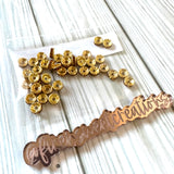 Gold with gold stone spacers 8mm