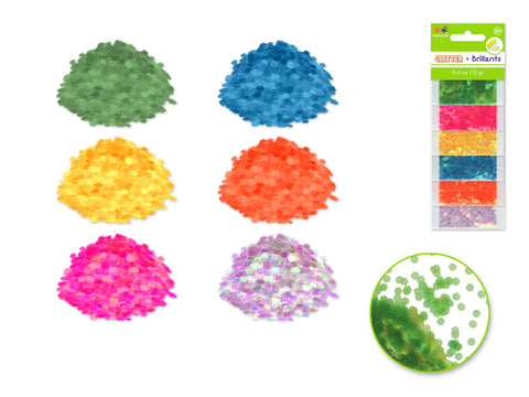Rainbow Hexagon Glitter